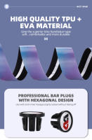 Cinta De Manillar Para Bicicleta WEST BIKING Antideslizante Textura Pulida Ligera Accesorios De Carreras Barra De Manillar EVA - details 7