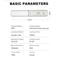 Linterna Dual USB Recargable BALDR Para Camping Luz De Ambiente Cálida Blanco Luz Exterior Portátil Torcha Para Acampar Y Escalada - details 17