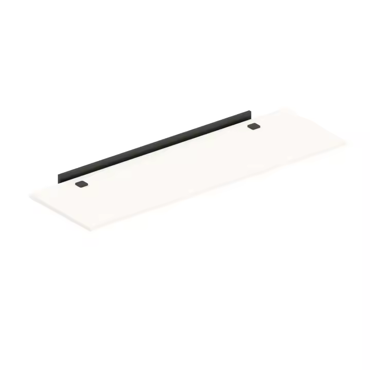 INMACOLATTA - ROTERDAM - ESTANTE DE 45CM  NEGRO SOLID SISTEMA DE FIJACIÓN ADHESIVO - 1