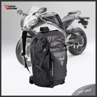 MOTOCENTRIC Mochila Impermeable Para Motocicleta Multifuncional Bolsa De Viaje Para Moto Con Espacio Para Casco De Motocicleta Y Banda Trasera - details 1