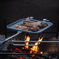 Placa De Hornear Sándwich CAMPINGMOON Antiadherente Doble Cara Para Tostadas Y Pan Sándwich Versátil Clip De Desayuno Para Camping - details 6