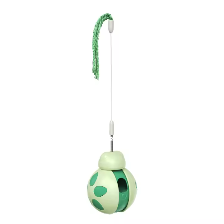 Juguete Interactivo Para Gatos 3-en-1 Con Alimentador Tumbler Danza De Pluma Y Hilo Mejor Juguete Dispensador De Alimentos Para Gatos Domésticos Y Gatitos - 1