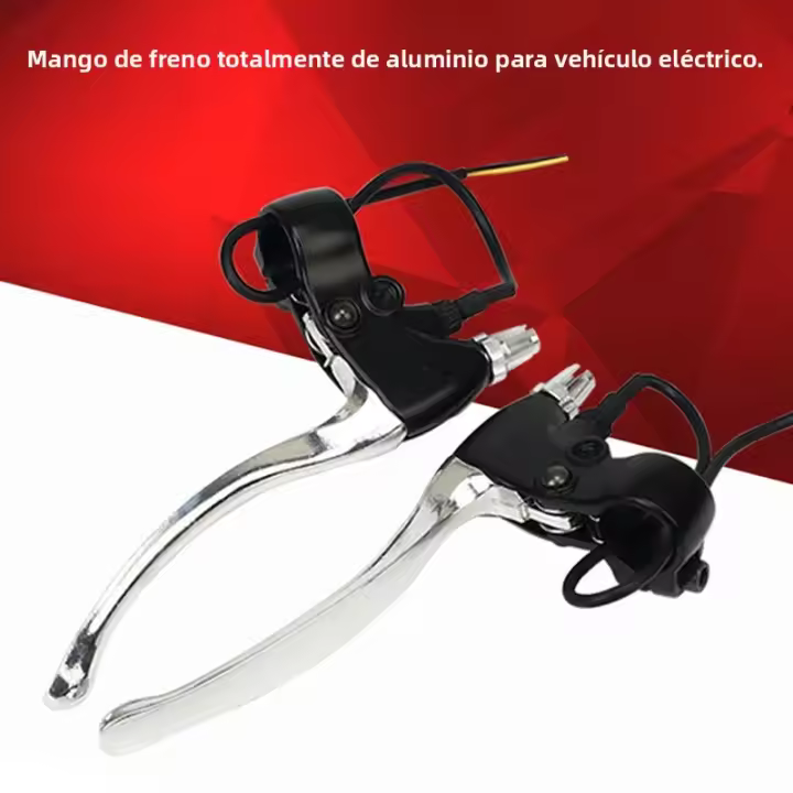 1 Pares De Mandos De Freno De Bicicleta Eléctrica E-bike Con Función De Corte Y Bloqueo Universal Para Vehículos Eléctricos Y Scooters De Electrónica De Consumo - 1