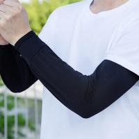 1Par De Mangas De Protección Solar Para Hombres Verano 2025 Algodón De Hielo Suave Absorbente Guantes De Hielo Para Ciclismo Running Conducción - details 12