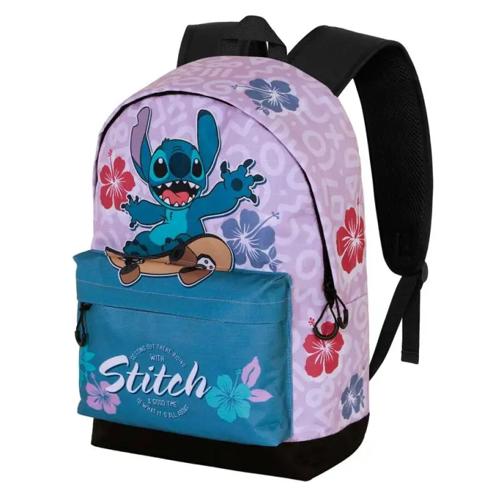 Mochila Skate Stitch Disney Adaptable 44x31x18cm. - 1