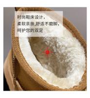 Botas De Nieve Para Mujer Con Suela Gruesa Multifuncional Cálidas De Aumento De Altura Antideslizantes Impermeables Material De La Plantilla De Peluche - details 3