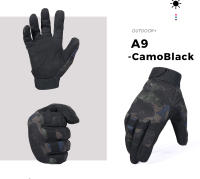 Guantes Tácticos De Camuflaje Para Hombres Con Dedos Completos Toque De Pantalla Adecuados Para Airsoft Ciclismo Paintball Pesca Y Caza - details 24