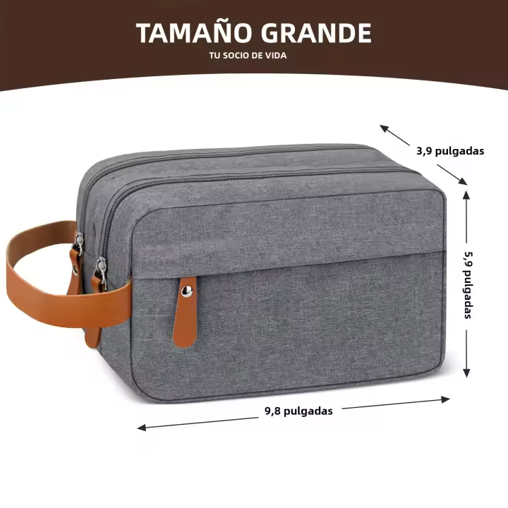 Bolsa De Viaje Para Hombres Con Manija Impermeable Para Artículos De Higiene Y Aseo Bolsa De Afeitado Para Viajes De Negocios Accesorios De Baño - 1