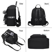 Mochila Oxford Para Mujer Impermeable Con Hombros Estilo Retro Para Niñas Estudiantes Bolsa De Libros Moda Casual Con Cierre De Cremallera - details 3