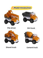 Juego De Vehículos De Ingeniería De Simulación Con Retroceso Para Niños Set De Regalo Con Vehículo De Construcción De Ciudad Resistente Al Choque - details 5