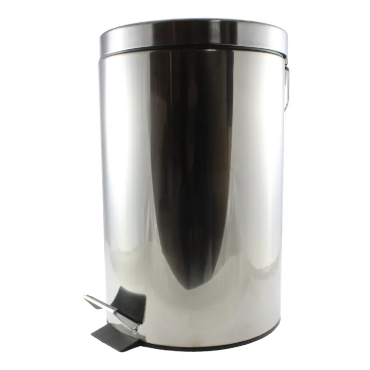 Cubo Pedal Inoxidable 12 L | Diseño Elegante y Higiénico | Uso Doméstico y Comercial | Marca Wurko - 1