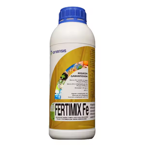 FERTIMIX-Fe (Hierro) HIERRO COMPLEJADO PARA APLICACIÓN FOLIAR Y FERTIRRIGACIÓN ARVENSIS 1 LITRO - 1