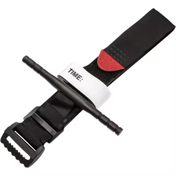 Torniquete negro - Torniquete de emergencia de combate giratorio militar para acampar al aire libre - Torniquete de operación con una sola mano Equipo médico de primeros auxilios para niños de la familia - 1