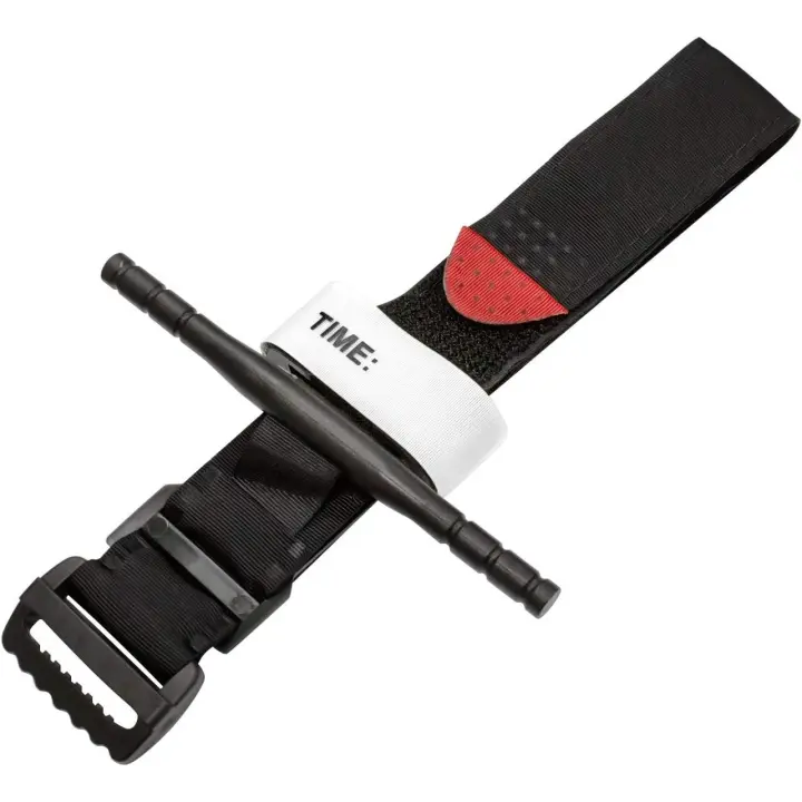 Torniquete negro - Torniquete de emergencia de combate giratorio militar para acampar al aire libre - Torniquete de operación con una sola mano Equipo médico de primeros auxilios para niños de la familia - 1