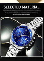 Reloj De Pulsera De Moda NOTIONR Para Hombre Deportivo Con Calendario Lujo Acero Inoxidable Cuarzo Relajado Luminoso Casual - details 1