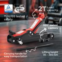 AREBOS 2T Gato De Maniobra De Doble Pistón Hidráulico Para Coches - details 7