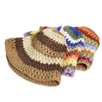 Sombrero De Paja Plegable Para Mujer Protección UV Sombrero De Playa Y Viaje Al Aire Libre Sombrero De Pescador Con Alas Anchas Estilo Panama Gorra De Baño - details 0