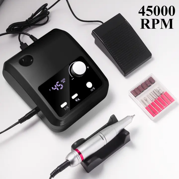 Máquina De Uñas Eléctrica De Alta Calidad Con Pantalla HD Y 45000 RPM Herramienta Profesional De Manicura Y Pelacuaranas - 1