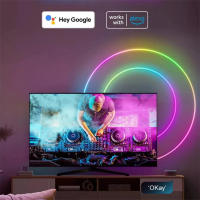 Tira De Luz LED Neón 10M/32.8ft RGBIC WiFi Flexible Con Soporte Para Alexa Y Alexa Pantalla Compatible Con Alexa Control Remoto Inalámbrico Para Decoración De Hogar - details 15