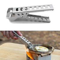1pcs Accesorio De Cocina Para Camping Y Senderismo Anti-derretimiento Clip Para Olla Bolso De Acero Aluminio Plegable Para Mesa De Picnic Y Barbacoa - details 0