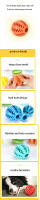 Juguetes Para Perros De Borracha Resistente Al Masticar Bola Interactiva Para Limpieza De Dientes Tamaño 5cm Juguetes Para Mascotas - details 1