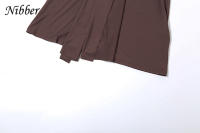 Vestido Elegante De Fiesta Nibber Con Cinturón Metálico Y Corte En El Cuello Ajustado Con Manga Larga Y Ajustado Para Cumpleaños Y Noches Saludables - details 9