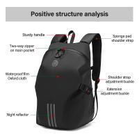 Bolsa De Viaje Para Motocicleta Expandible Impermeable De Gran Capacidad Con Compartimento Para Laptop Y Casco Bolsa De Hombro Para Ciclismo - details 8