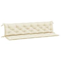 vidaXL Cojines de banco de jardín 2 uds tela Oxford 200x50x7 cm Color Antracita,  Gris,  Crema y mas Cojín Decorativo de Asiento Cojines de muebles de salon - details 13