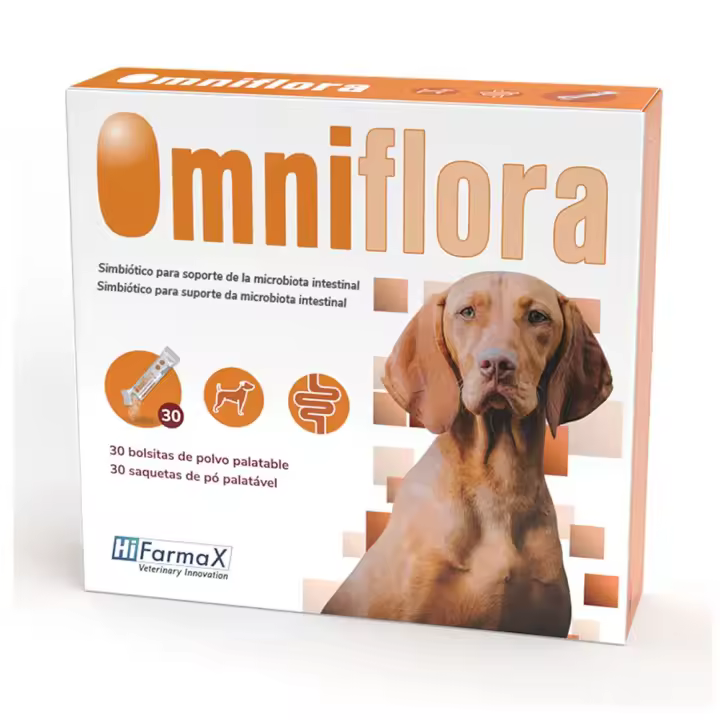 OMNIFLORA 30 sobres de 2 g suplemento digestivo para perros Hifarmax - 1