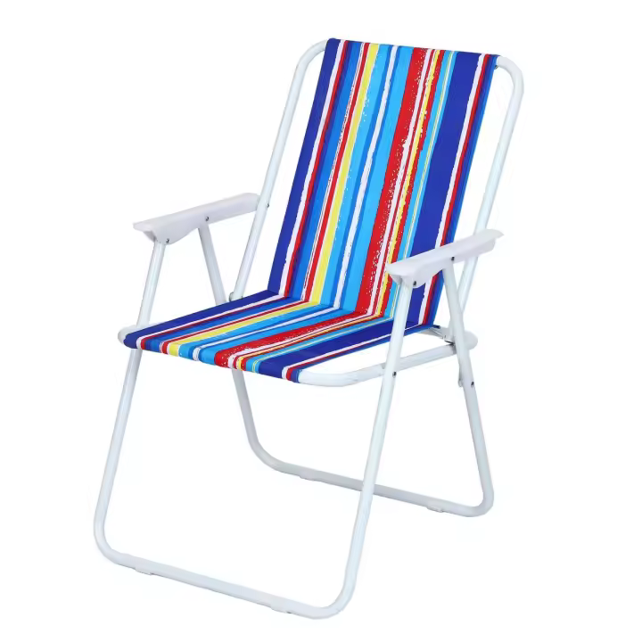 Silla de Taburete con Respaldo multición portátil Informal al Aire Libre para Patio Camping Pesca Barbacoa - 1