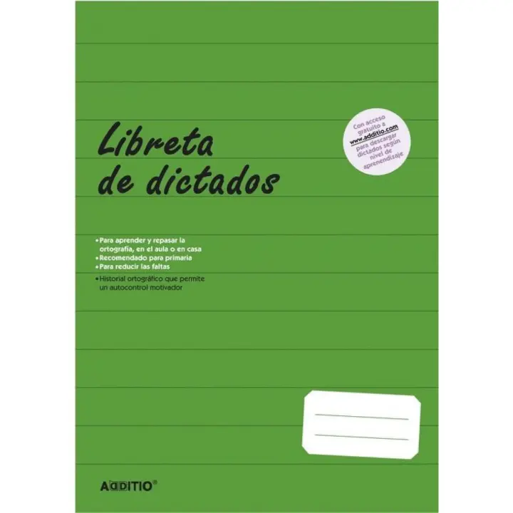 ADDITIO LIBRETA DE DICTADOS PRIMARIA A4 64H - 1