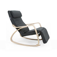 Mecedora acolchada ajustable con reposapiés, patas de ángulo 5 grados, carga 150 kg, disponible en amarillo, azul, beige, gris claro, gris oscuro y negro - details 23