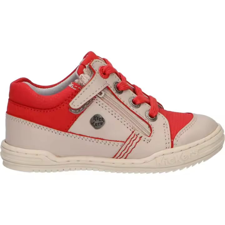 KICKERS 509031-10 JINJANG 123 GREY ROUGE sneakers for girls and children - 1