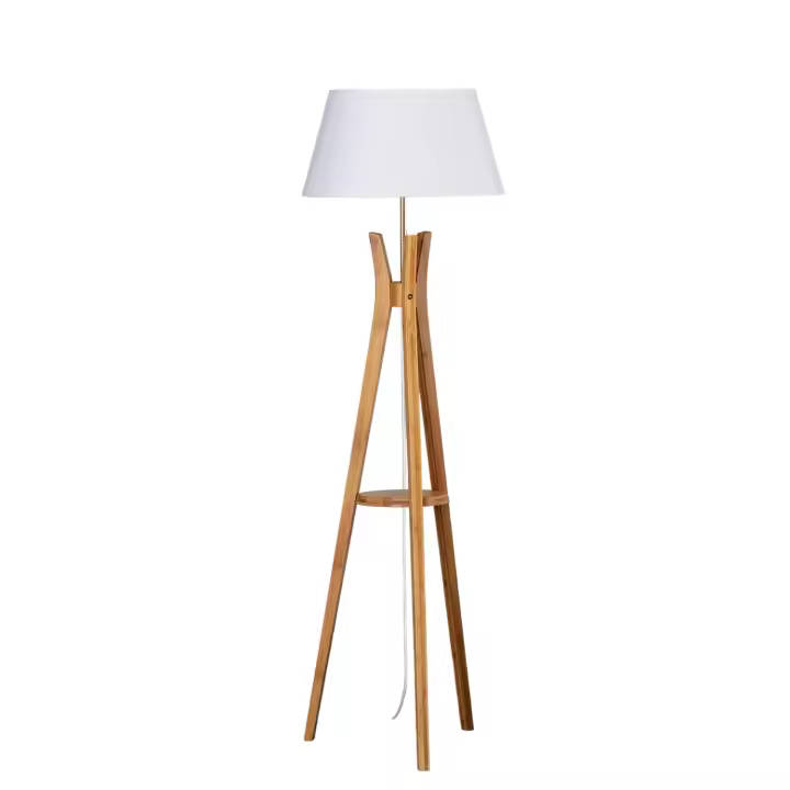 Ledkia Lámpara de Pie Qaanso en Bambú para Decoración Interior - 1