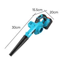 Soplador de hojas y aspirador inalámbrico 2 en 1, 21V, 500W, 20000RPM, Pantalla de potencia, 5 niveles de ajuste, Secador de pelo portátil recargable Pequeño para batería Makita de 18V (sin batería ni cargadores) - details 1