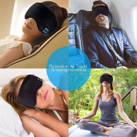 Auriculares Bluetooth De Viaje Inalámbricos Con Máscara Ocular 3D Comodidad Elástica Suave Cabezal over the Ear Para Dormir - details 5