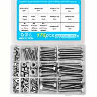 Kit De Bolas Y Tornillos M6 M8 M10 De Alta Resistencia En Acero Inoxidable 304 Incluye 8 Tamaños Comunes Más Usados - details 4