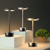 Lámpara De Mesa LED Retro Recargable Sensor Táctil Luz Nocturna Para Lectura Decorativa Para Restaurante Hotel Bar Y Dormitorio - details 1