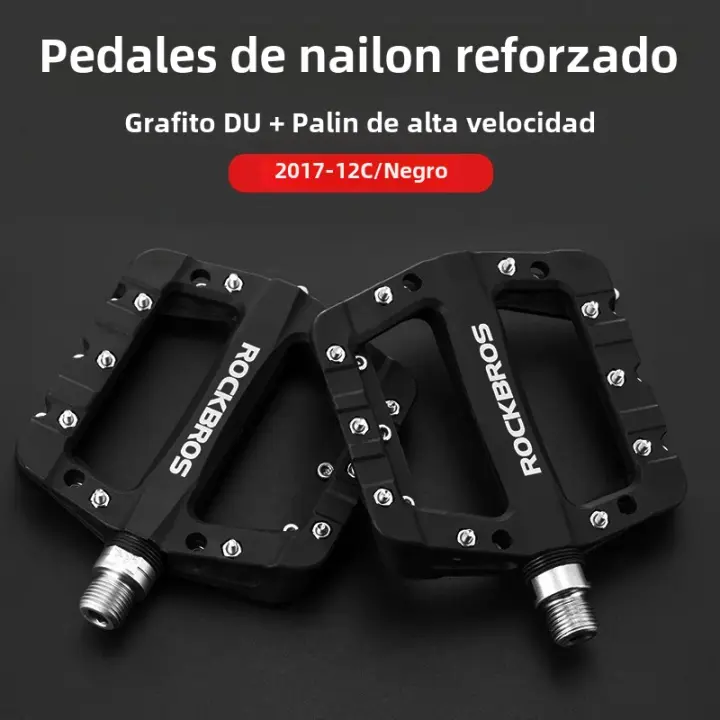 Pedales De Bicicleta ROCKBROS MTB Ultraligeros Con Rodamientos Sellados Nylon Y Acero De Molybdeno Zona Ampliada Duradera Para Mountain Road Y BMX - 1