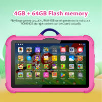 Tableta Para Niños Con Patrón De Dibujos Animados 7 Pulgadas Cuatro Núcleos 4GB RAM 64GB ROM Android Juegos De Aprendizaje Educativos Regalos Para Niños - details 2