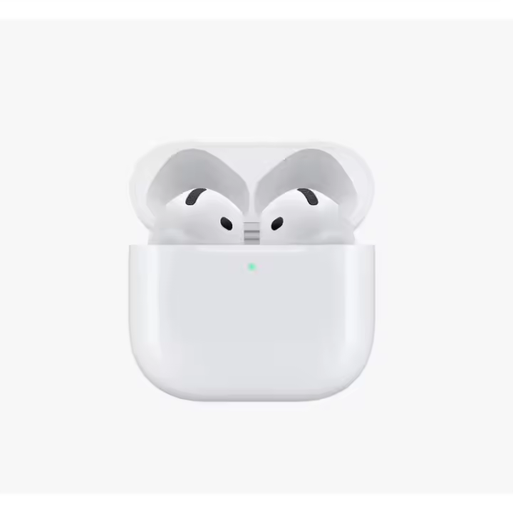 Auriculares Inalámbricos Apple AirPods 4 , Bluetooth 5.3, Chip H2, Audio Espacial y Estuche de Carga USB-C, hasta 30 Horas de Batería, Resistentes al Agua y Sudor - 1
