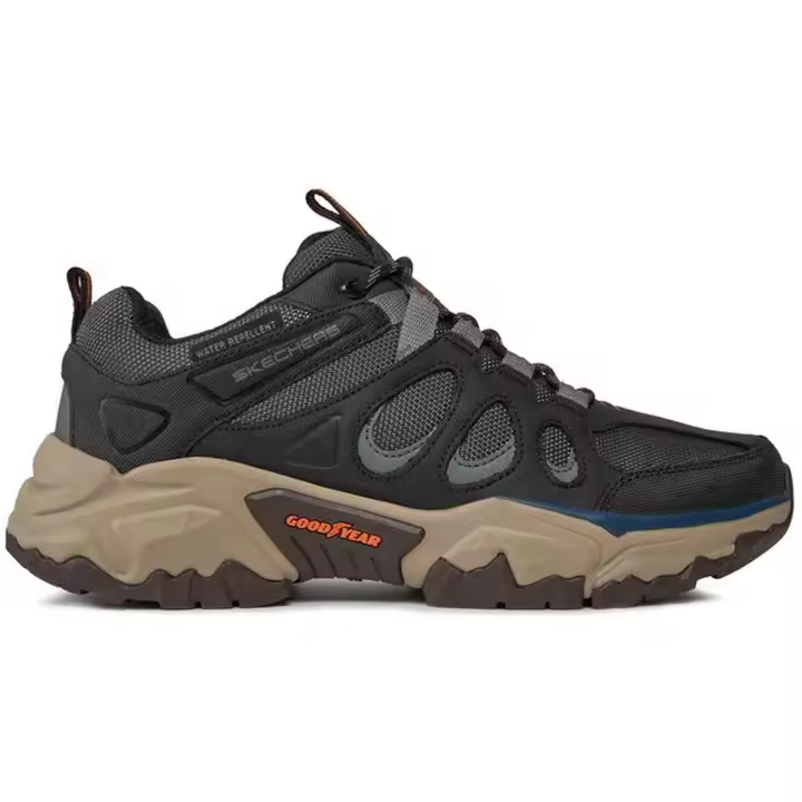 Calzado Montaña marca Skechers modelo 204486-Blk para hombre en color gris - 1