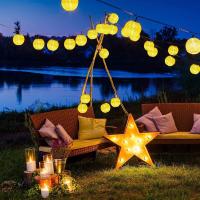 Lámpara Solar De Jardín Con 30LED Luces De Panel Solar Para Exterior Impermeables Decoración De Navidad Para Patio Y Jardín - details 4
