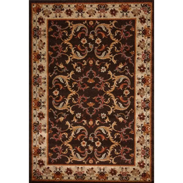 Alfombra de Hogar 100% Polipropileno 67 x 125 cm modelo CLÁSICA (Marrón) - CREVICOSTA QUALITY MARK MARCAS DE CALIDAD - 1