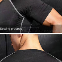 Camiseta De Compresión Para Hombres MMA Rashguard Boxeo Camiseta Corta De Entrenamiento En El Gimnasio Fitness Deportes Jiu Jitsu - details 15