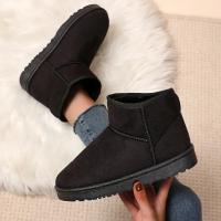 Botas De Invierno Para Mujer De Alta Calidad Antideslizantes Impermeables Con Piel Suela De Goma Botas De Nieve Para Exteriores Estilo Conciso Talla Verdadera - details 4