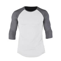 Camiseta De Entrenamiento Fitness Para Hombres Manga Larga Algodón Transpirable Ropa Deportiva Correr Gym Bodybuilding Color Sólido - details 16