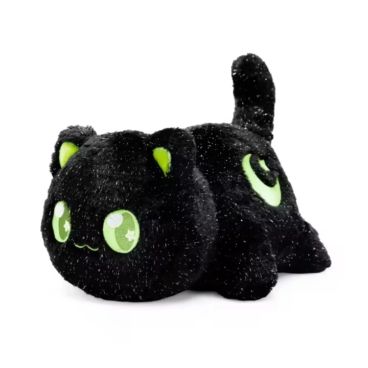 Muñeco De Peluche Divertido De Gato Rojo Con Luna Juguete De Animal De Peluche Para Niños Regalos De Navidad Figura De Modelo De Gato Cartoon - 1