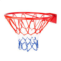 Aktive - Canasta de baloncesto para instalación en pared, red de poliéster y aro metal, diseño compacto, ideal para entrenar y jugar en casa, terraza o jardín, fácil de montar, canastas, instalación sencilla con 4 tornillos incluidos - details 2