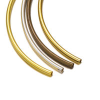 100pcs Lotes De Bolas De Espaciador Curvas Para Pulseras Y Collares DIY Accesorios De Joyería De Cobre Metálico Forma Redonda - details 3